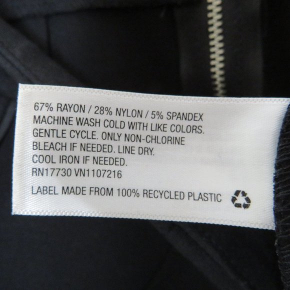 A New Day* Women's 6"‎ Back Slit Half Zipper Double Front Pocket pencil Skirt~ 6 - Picture 4 of 9